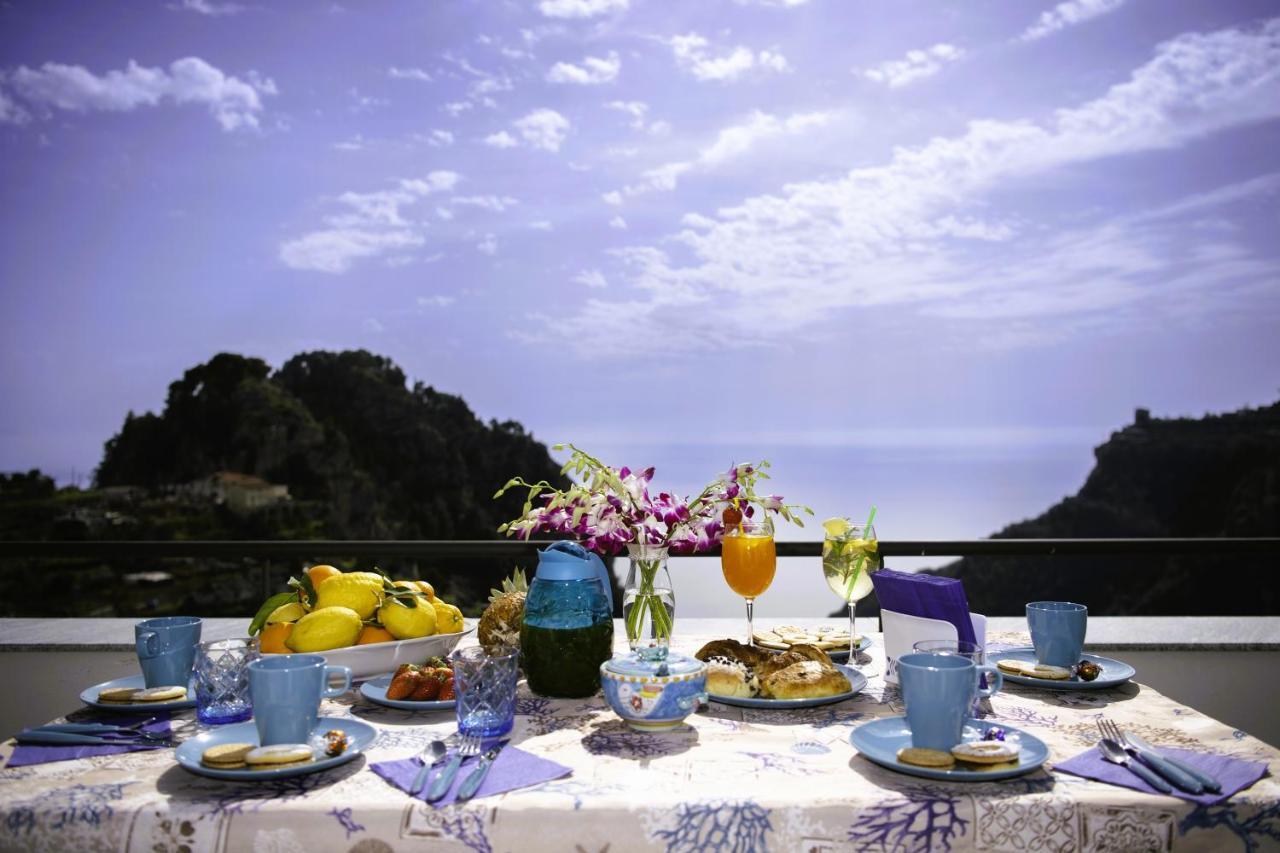 Amalfi Sea View Villa Scala Bagian luar foto