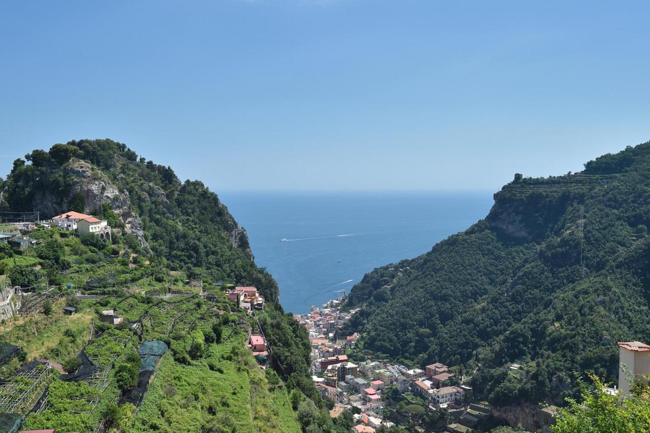 Amalfi Sea View Villa Scala Bagian luar foto