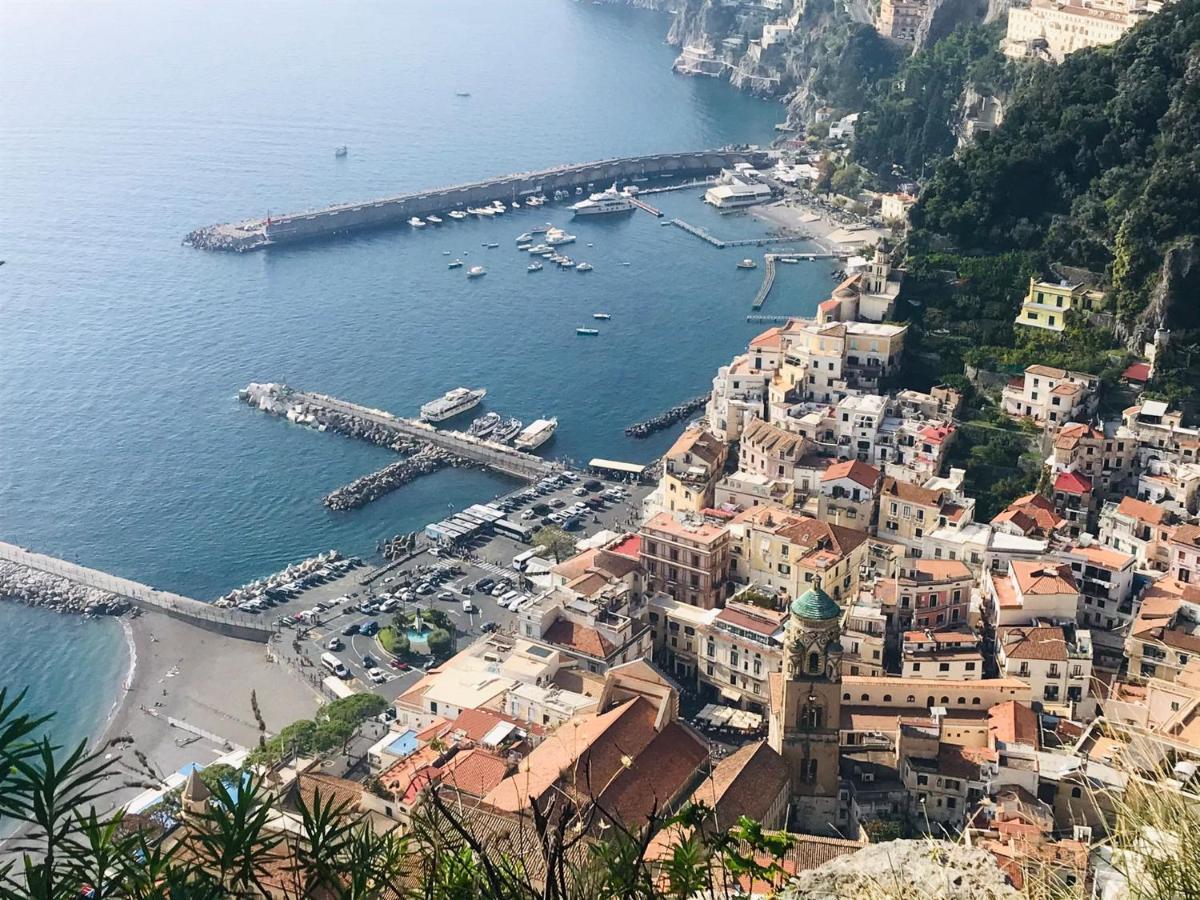 Amalfi Sea View Villa Scala Bagian luar foto